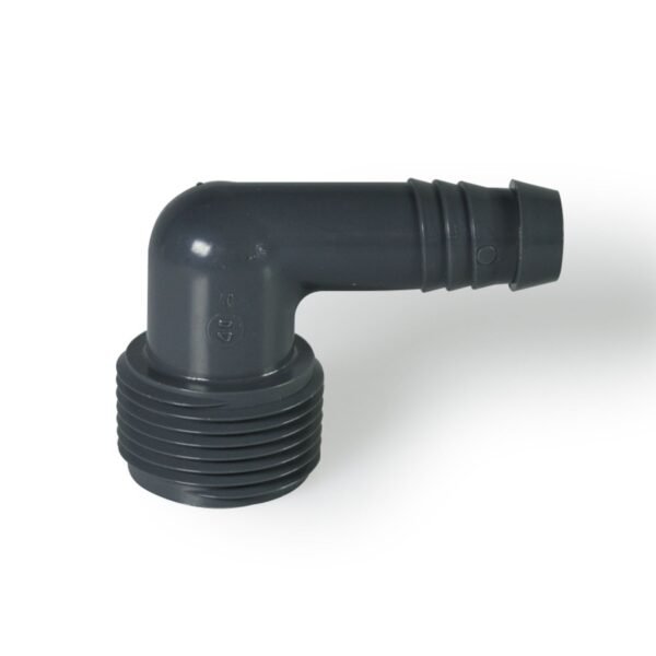 Conector Codo de 3/4" Macho NPT x 1/2"